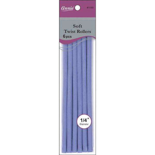 Annie Soft Twist Roller 1/4" XL Lavender (6pcs) Soft Twist Rollers Annie   