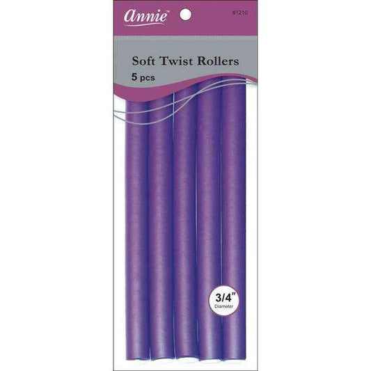 Annie Soft Twist Rollers 3/4" XL Purple (5pcs) Soft Twist Rollers Annie   