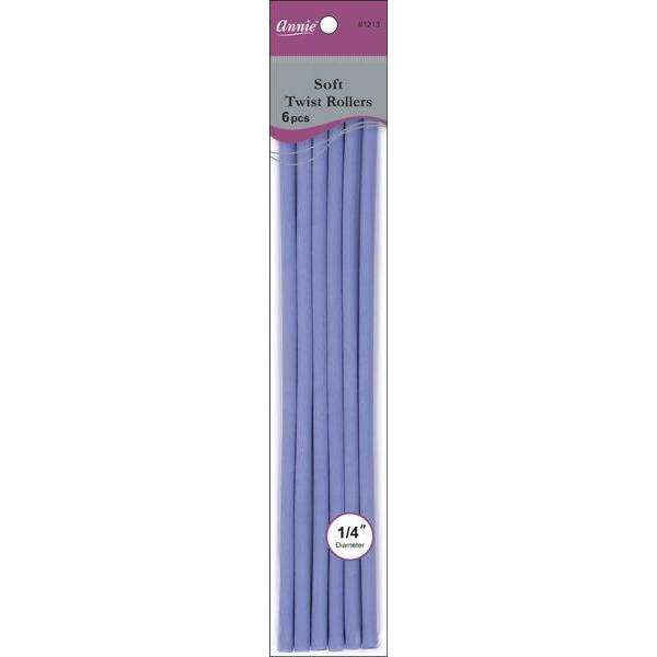 Annie Soft Twist Rollers 1/4" XL Lavender (6pcs) Soft Twist Rollers Annie   