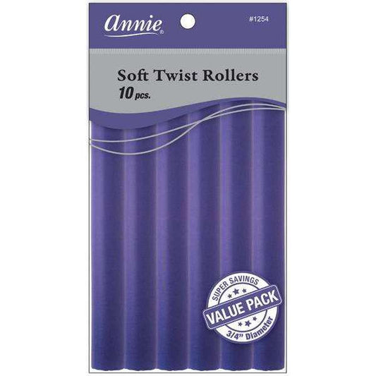 Annie Soft Twist Rollers 3/4" Purple Value Pack (10pcs) Soft Twist Rollers Annie   