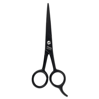 Annie Stainless Steel Straight Hair Shears 5.5 Inch Black Hair Shears Annie   