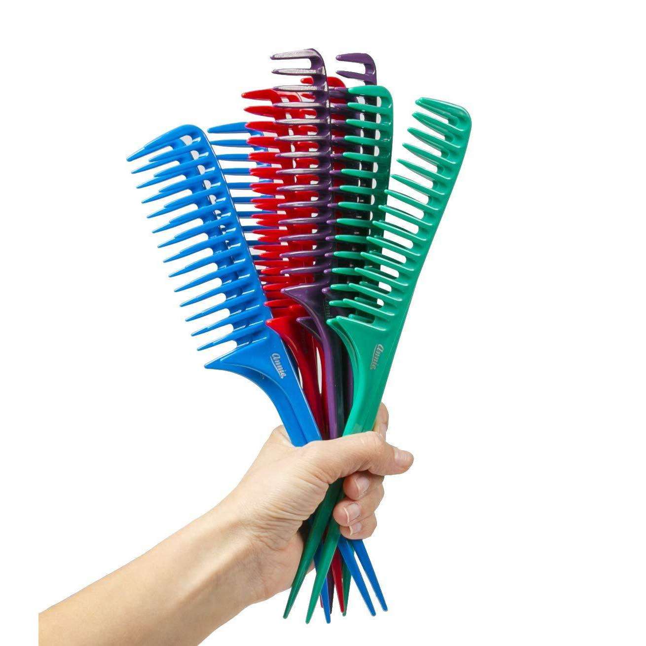 Annie Tail Comb Set L 12Ct Asst Color Combs Annie   