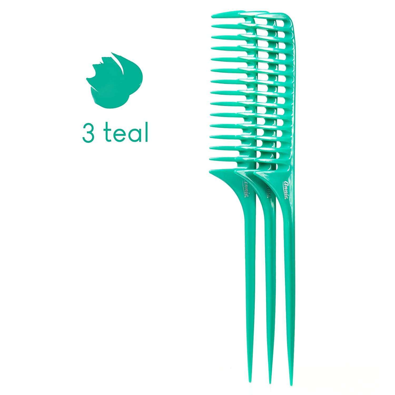 Annie Tail Comb Set L 12Ct Asst Color Combs Annie   