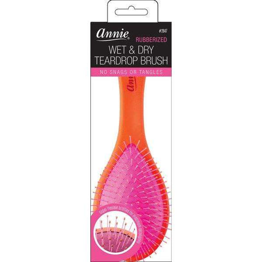 Annie Teardrop Wet & Dry Brush Coral Brushes Annie   