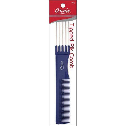 Annie Tipped Pik Comb Asst Color Piks Annie Blue  