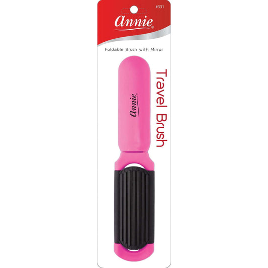 Annie Travel Brush Pink Color with Mirror Brushes Annie   