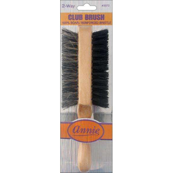 Annie Two Way Club Boar Bristle Brush Soft and Hard Brushes Annie   