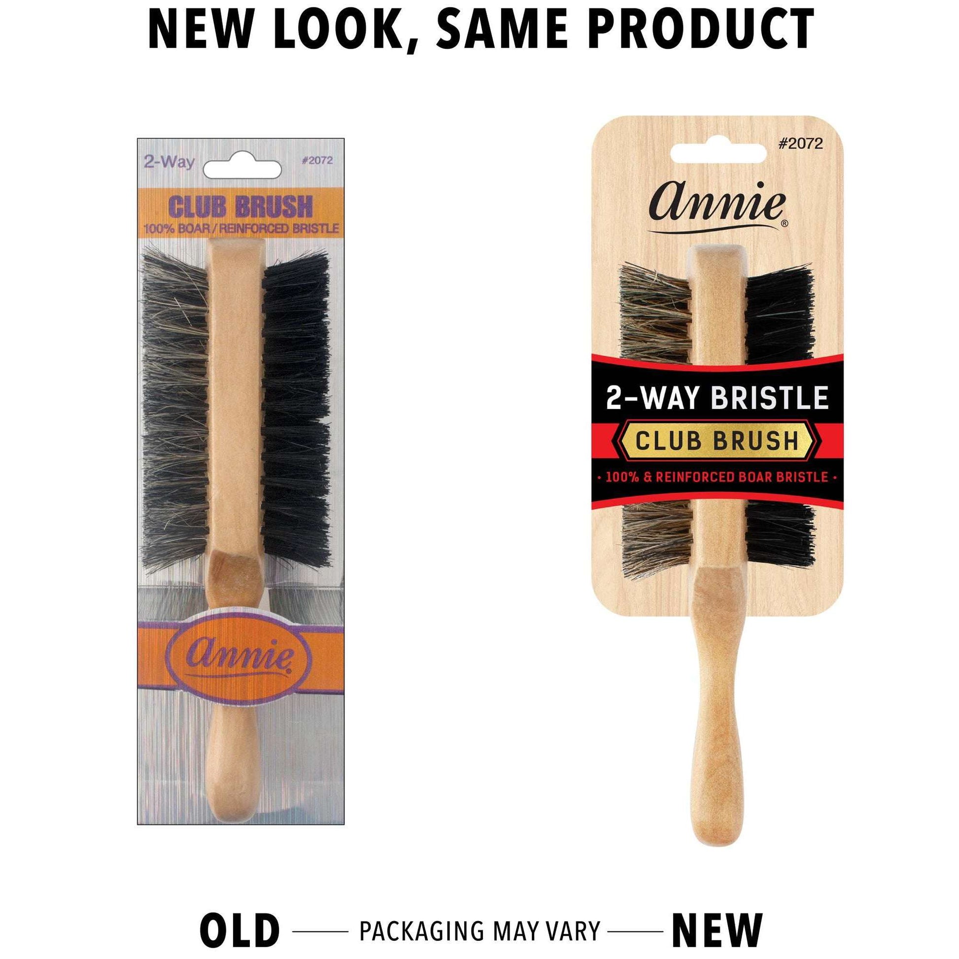 Annie Two Way Club Boar Bristle Brush Soft and Hard Brushes Annie   