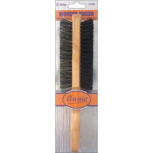 Annie Two Way Wooden Brush 5 Row Soft and Hard Brushes Annie   