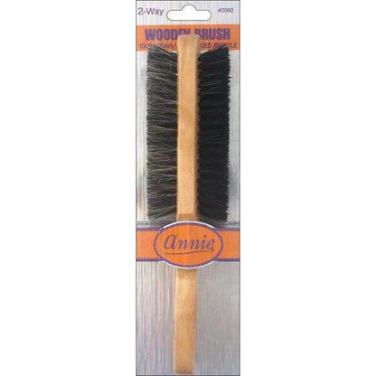 Annie Two Way Wooden Brush 5 Row Soft and Hard Brushes Annie   
