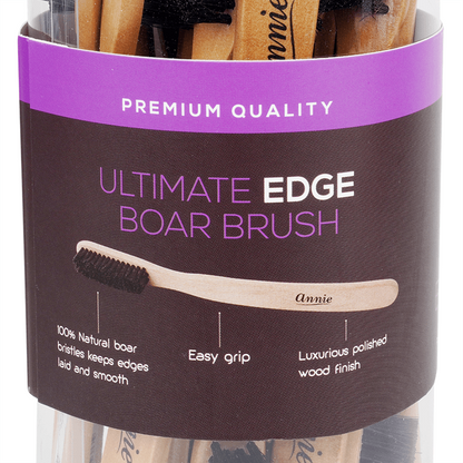 Annie Ultimate Edge Brush 100% Boar Bristle Jar 24ct Brushes Annie   