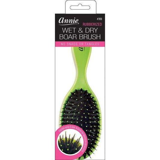 Annie Wet & Dry Boar Metallic Brush Lime Brushes Annie   