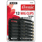 Annie Wig Clips Large 12Ct Black Wig Clips Annie   