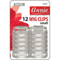 Annie Wig Clips Small 12Ct Metalic Wig Clips Annie   