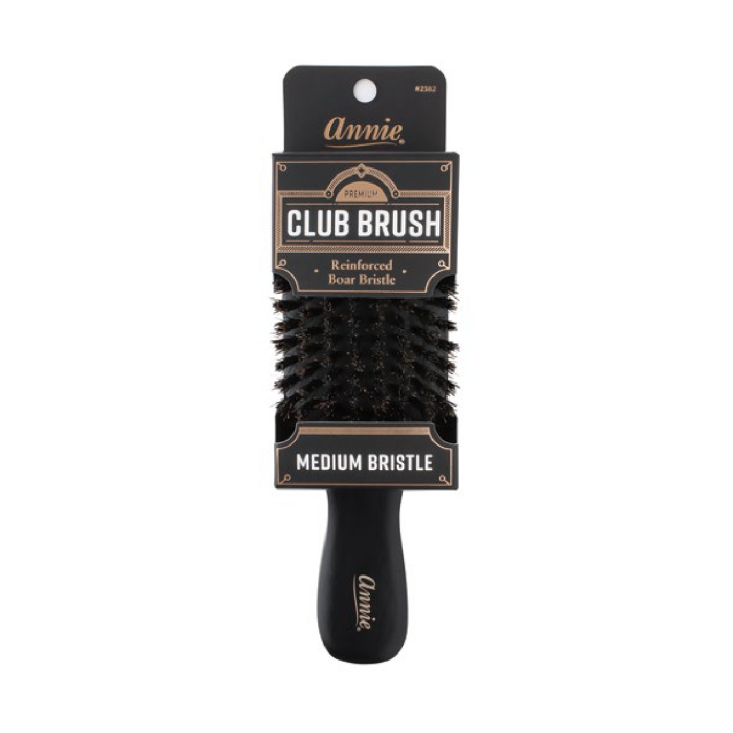 Annie Premium Medium Club Boar Bristle Brush Brushes Annie   