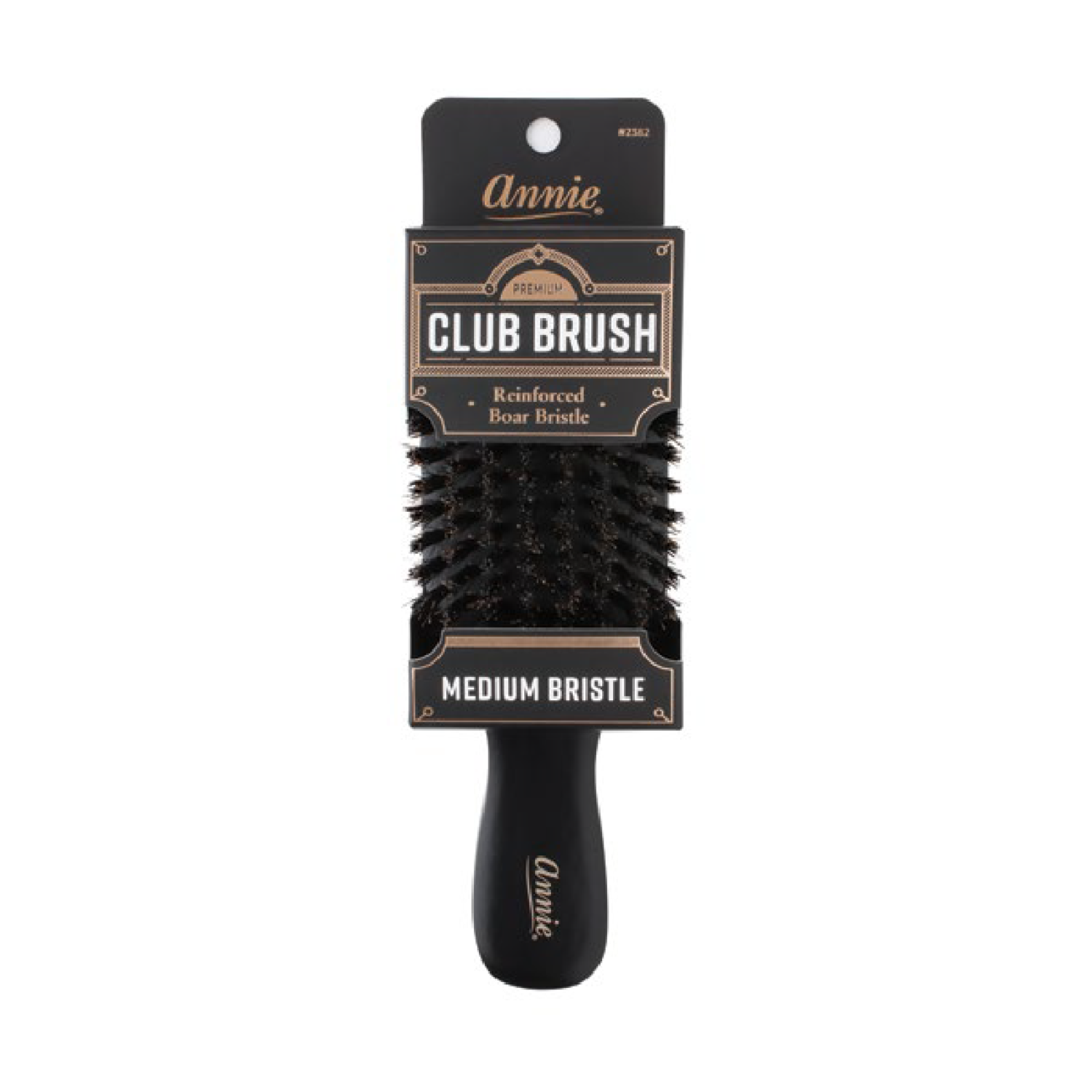 Annie Premium Medium Club Boar Bristle Brush Brushes Annie   