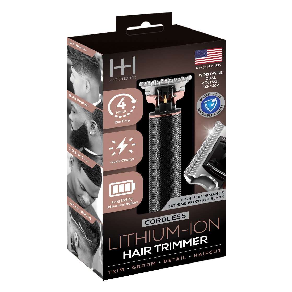 Hot & Hotter Cordless Lithium-Ion Hair Trimmer Hair Trimmer Hot & Hotter   