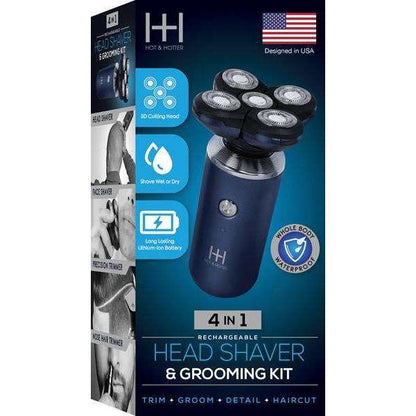 Hot & Hotter 4 in 1 Head Shaver & Grooming Kit Hair Clipper Hot & Hotter   