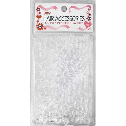 Joy Large Hair Beads 240Ct Clear Beads Joy   