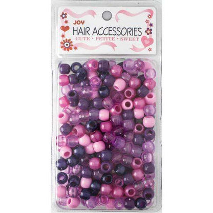 Joy Large Hair Beads 240Ct Purple Asst Beads Joy   