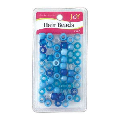 Joy Large Hair Beads 60Ct Blue Asst Beads Joy   