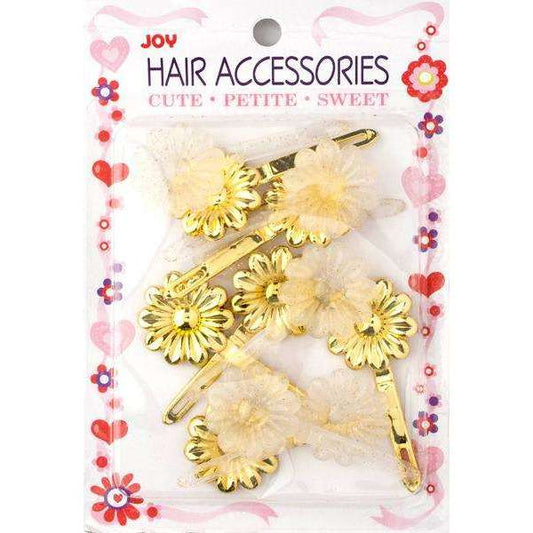 Joy Daisy Barrette 12ct Asst Gold  Joy   