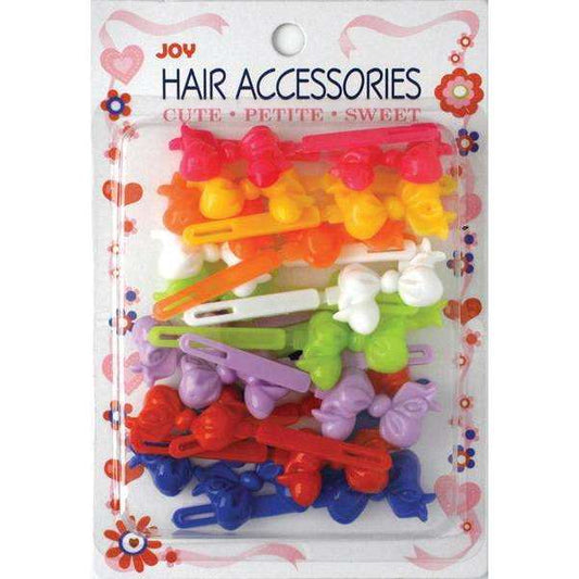 Joy Hair Barrettes 20ct Rainbow Colors Ribbon II  Joy   