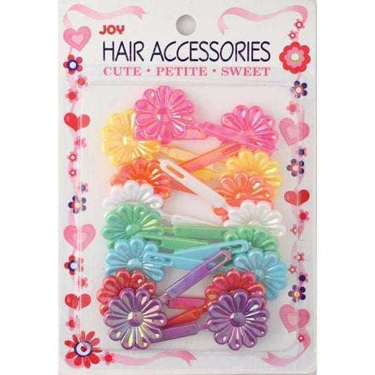 Joy Hair Barrettes Pearl Rainbow Colors Daisy  Joy   