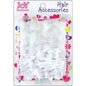 Joy Hair Barrettes White and Clear Ribbon Ii  Joy   