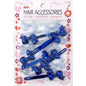 Joy Ribbon Barrette II 12ct Assorted Blue  Joy   
