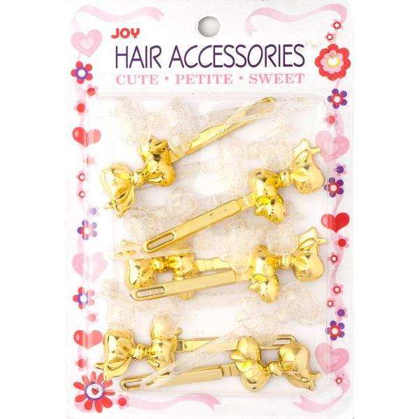 Joy Ribbon Barrette II 12ct Assorted Gold  Joy   