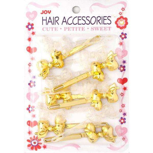 Joy Ribbon Barrette II 12ct Assorted Gold  Joy   