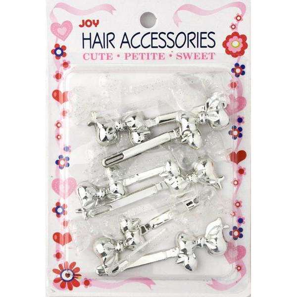 Joy Ribbon Barrette II 12ct Assorted Silver  Joy   
