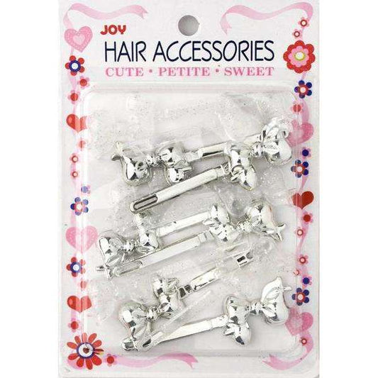 Joy Ribbon Barrette II 12ct Assorted Silver  Joy   