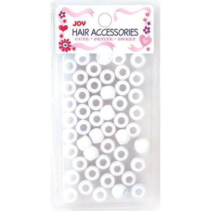 Joy Large Hair Beads 50Ct White Beads Joy   