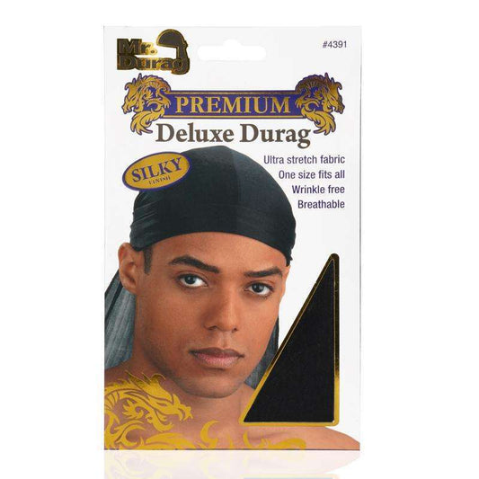 Mr. Durag Silky Deluxe Durag Black Durags Mr. Durag   