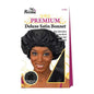 Ms. Remi Deluxe Satin Bonnet Black Bonnets Ms. Remi   