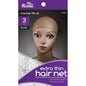 Ms. Remi Extra Thin Net 3Pc Black Hair Nets Ms. Remi   