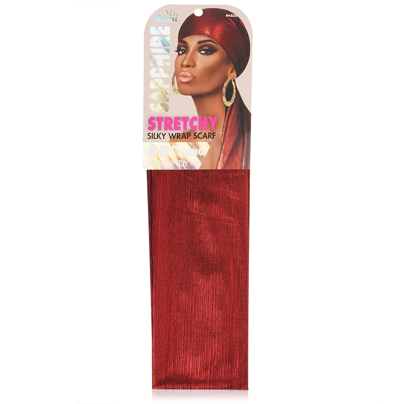 Ms. Remi Sapphire Wrap Scarf 60" Long Assorted Colors Scarves Ms. Remi Burgundy  