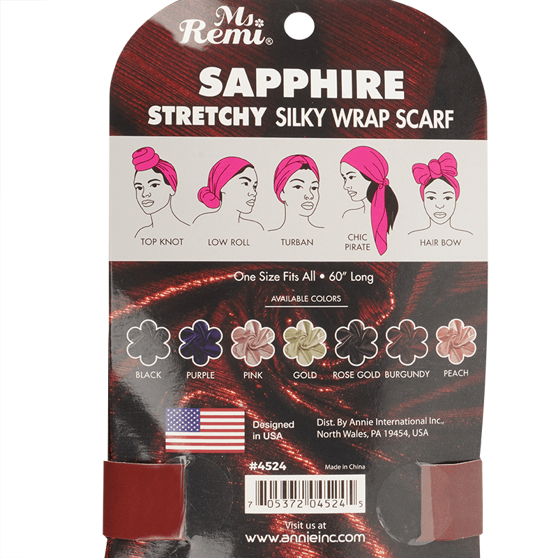 Ms. Remi Sapphire Wrap Scarf 60" Long Assorted Colors Scarves Ms. Remi   