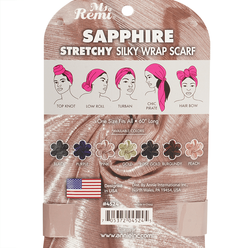 Ms. Remi Sapphire Wrap Scarf 60" Long Assorted Colors Scarves Ms. Remi   