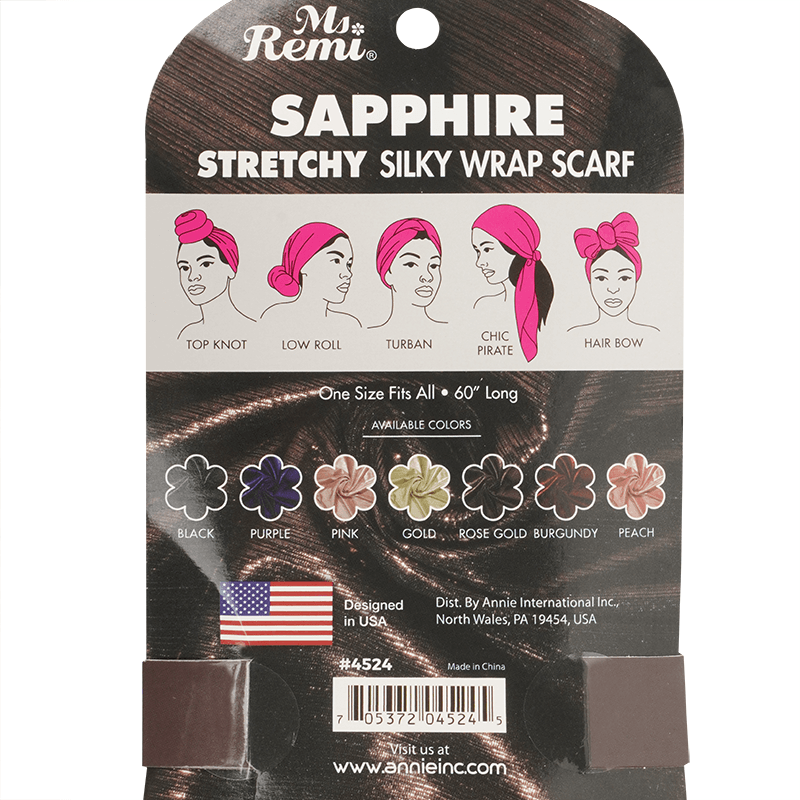Ms. Remi Sapphire Wrap Scarf 60" Long Assorted Colors Scarves Ms. Remi   