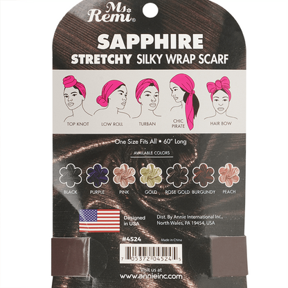Ms. Remi Sapphire Wrap Scarf 60" Long Assorted Colors Scarves Ms. Remi   