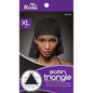 Ms. Remi Satin Triangle Xl Black Scarves Ms. Remi   