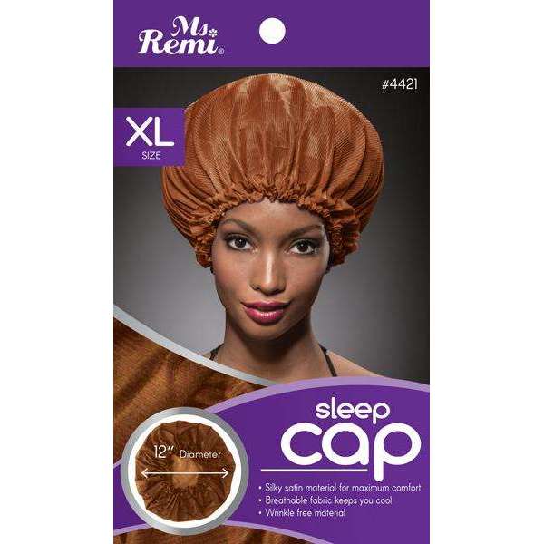 Ms. Remi Sleep Cap Xl Asst Color Bonnets Ms. Remi Brown  