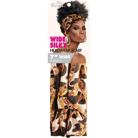 Ms. Remi Wide Silky Headwrap Scarf Assorted Scarves Ms. Remi Figaro  